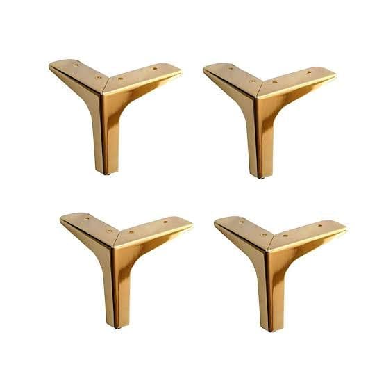 1 piece stainless steel sofa leg gold plated 5 inches - image 4