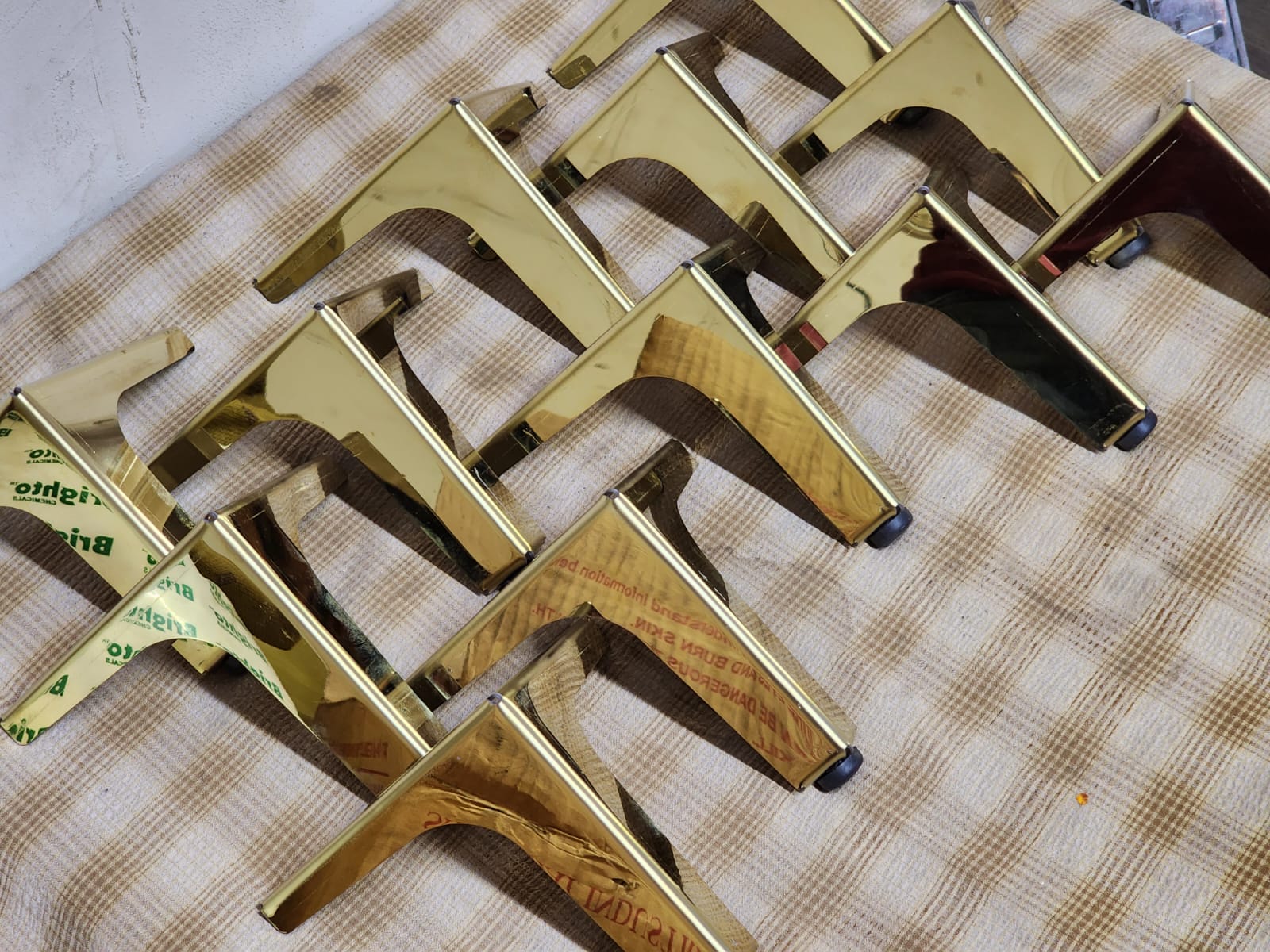 1 piece stainless steel sofa leg gold plated 5 inches - image 10