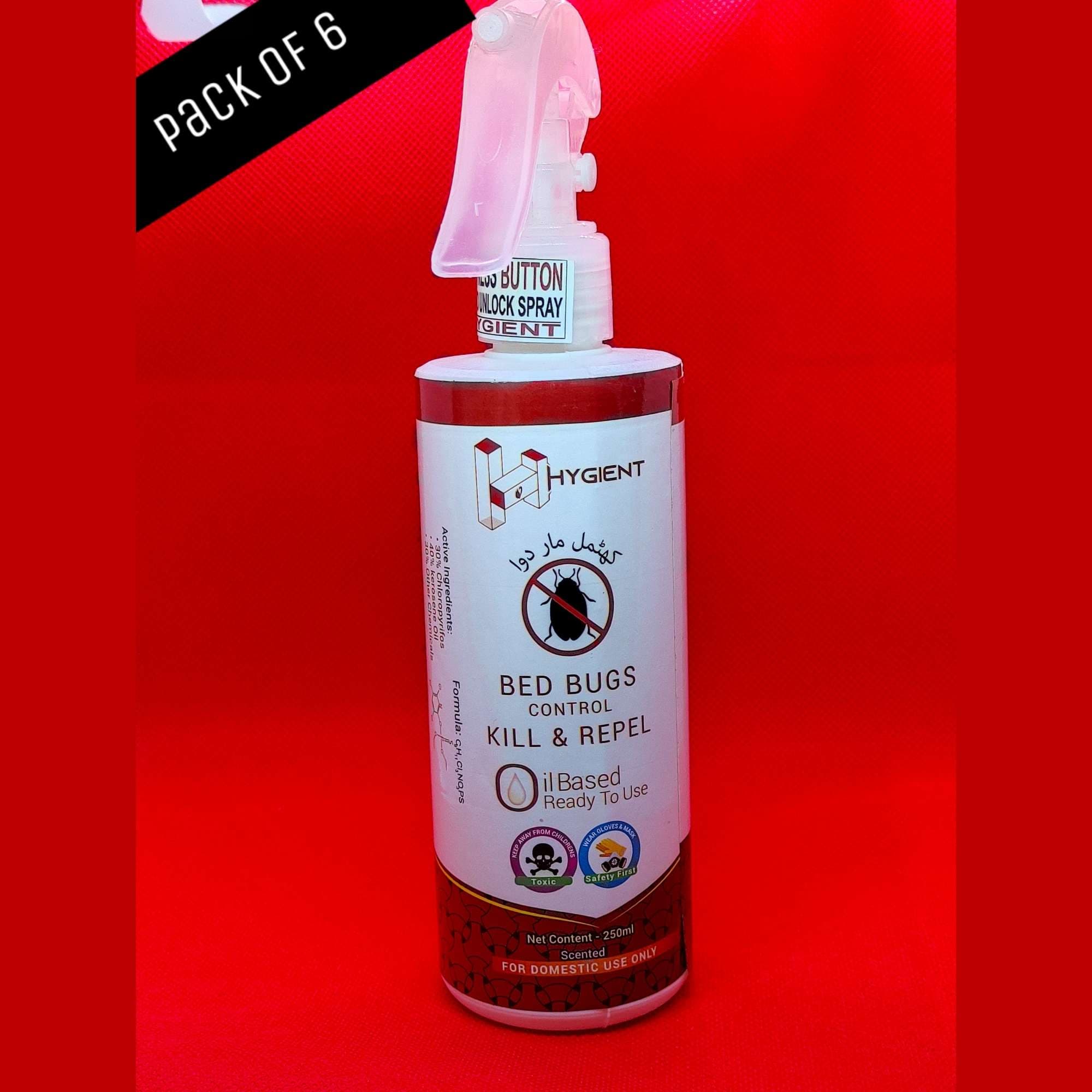 Hygient bed bugs control ready to use spray 250ml Pack of 6 - image 1
